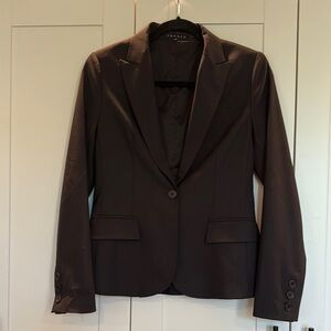 Theory Brown Blazer Tailored Fit